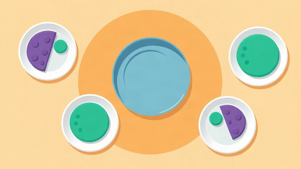 Cooking for family on a GLP-1: a shared table with four plates, two holding smaller portions