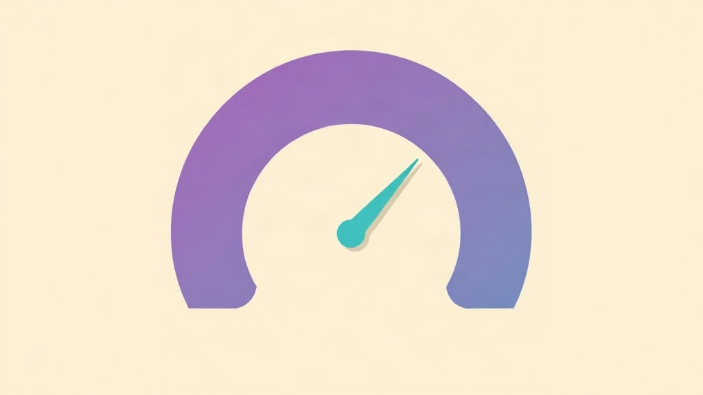 GLP-1s and blood pressure: a blank purple gauge dial with a single teal pointer
