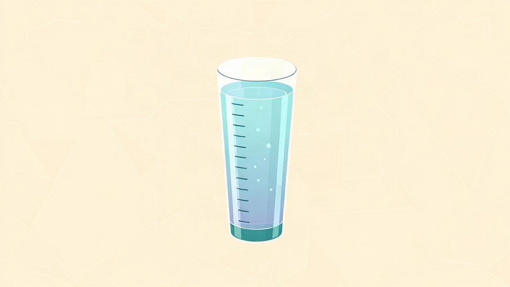 Hydration on a GLP-1: a measured glass of water with a daily intake progress ring
