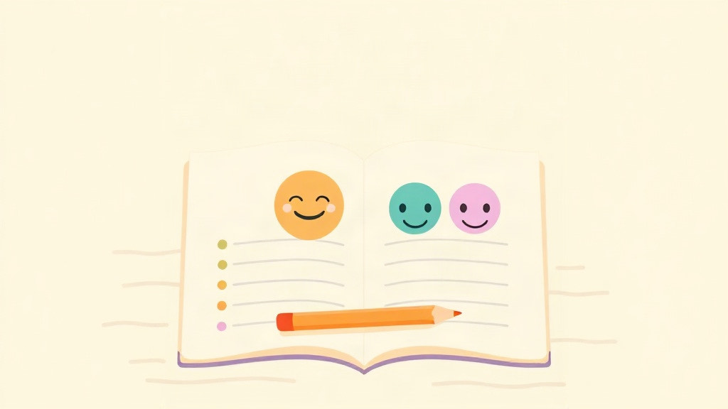Tracking GLP-1 side effects: a diary of severity dots and faces from calm to queasy