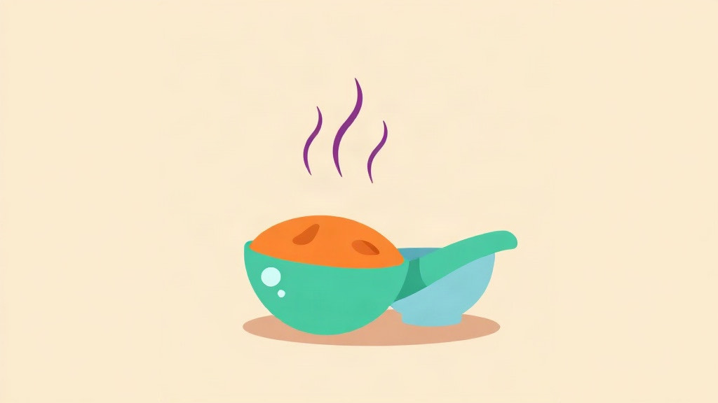 Taste changes on a GLP-1: a teal bowl of orange food with purple aroma lines beside a blue bowl
