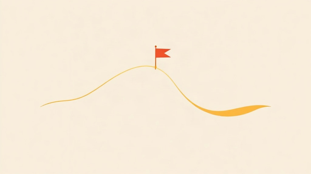 GLP-1 weight loss plateau: a trend line flattening out before descending again