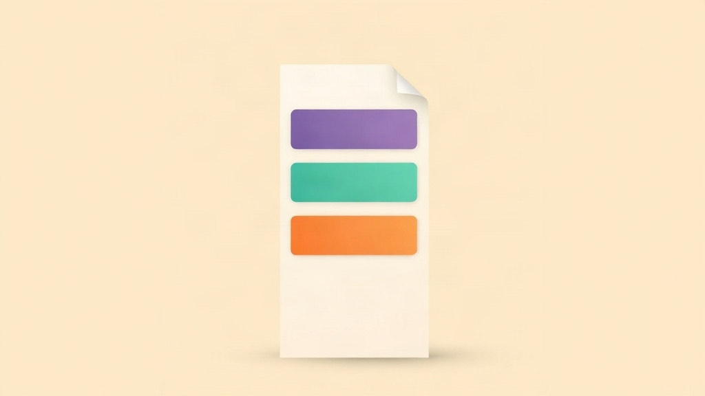 Reading a GLP-1 label: a cream sheet with three coloured section bars on it