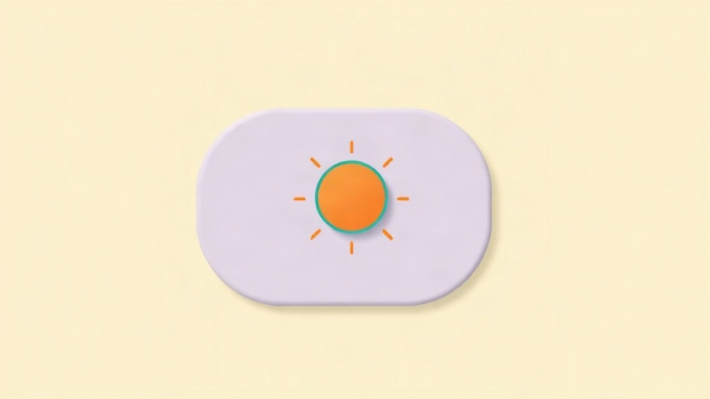 Injection site reactions: an orange spot ringed in teal on a pale purple patch of skin