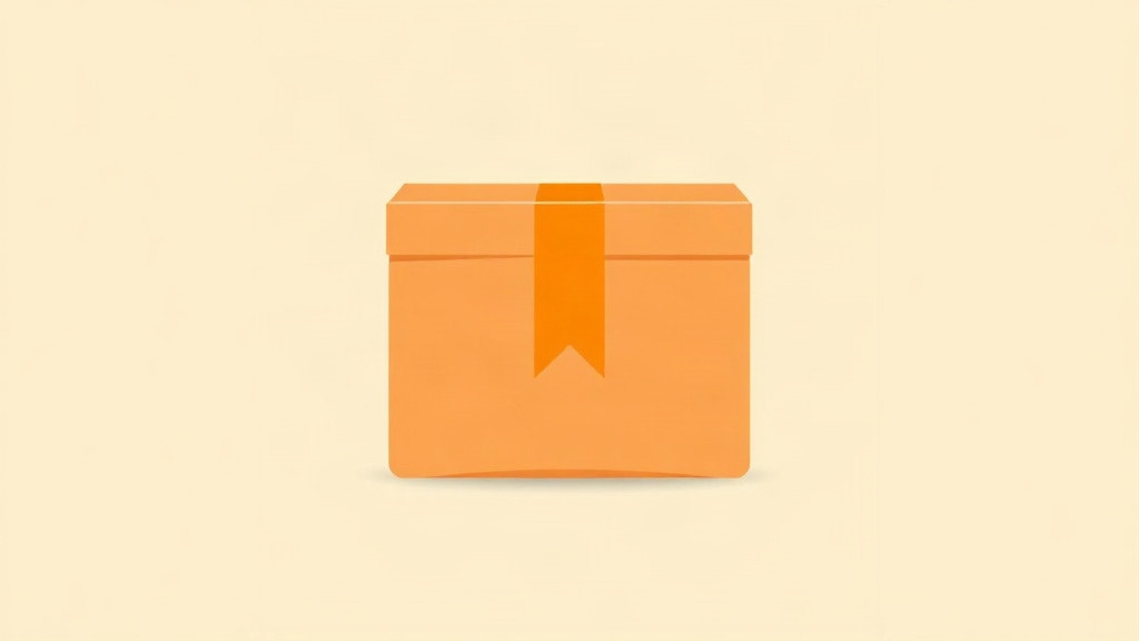 Mail order GLP-1s: a plain orange parcel box sealed with a strip of tape