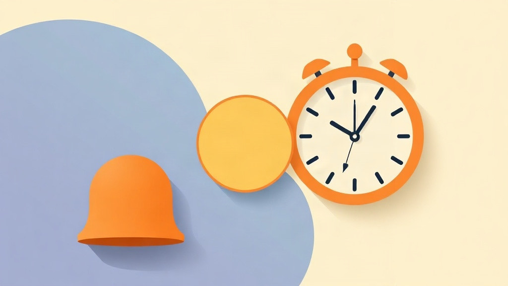 Missed GLP-1 dose: a reminder bell and alarm clock beside an empty circled dose day