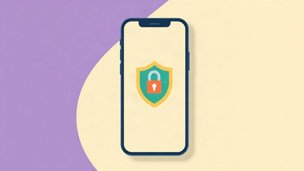 Private GLP-1 tracker: a phone with a shield and padlock keeping health data on the device
