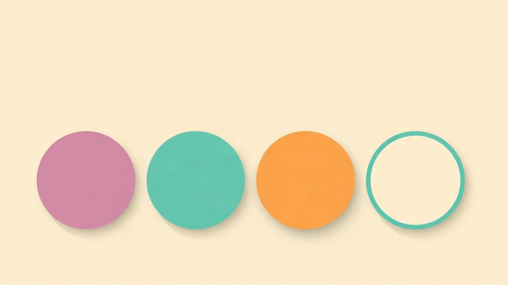 When to reorder: three filled circles in a row and a fourth drawn as an empty ring